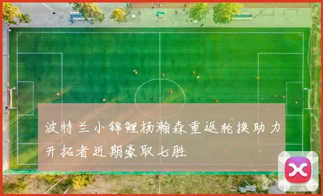 波特兰小锦鲤杨瀚森重返轮换助力开拓者近期豪取七胜